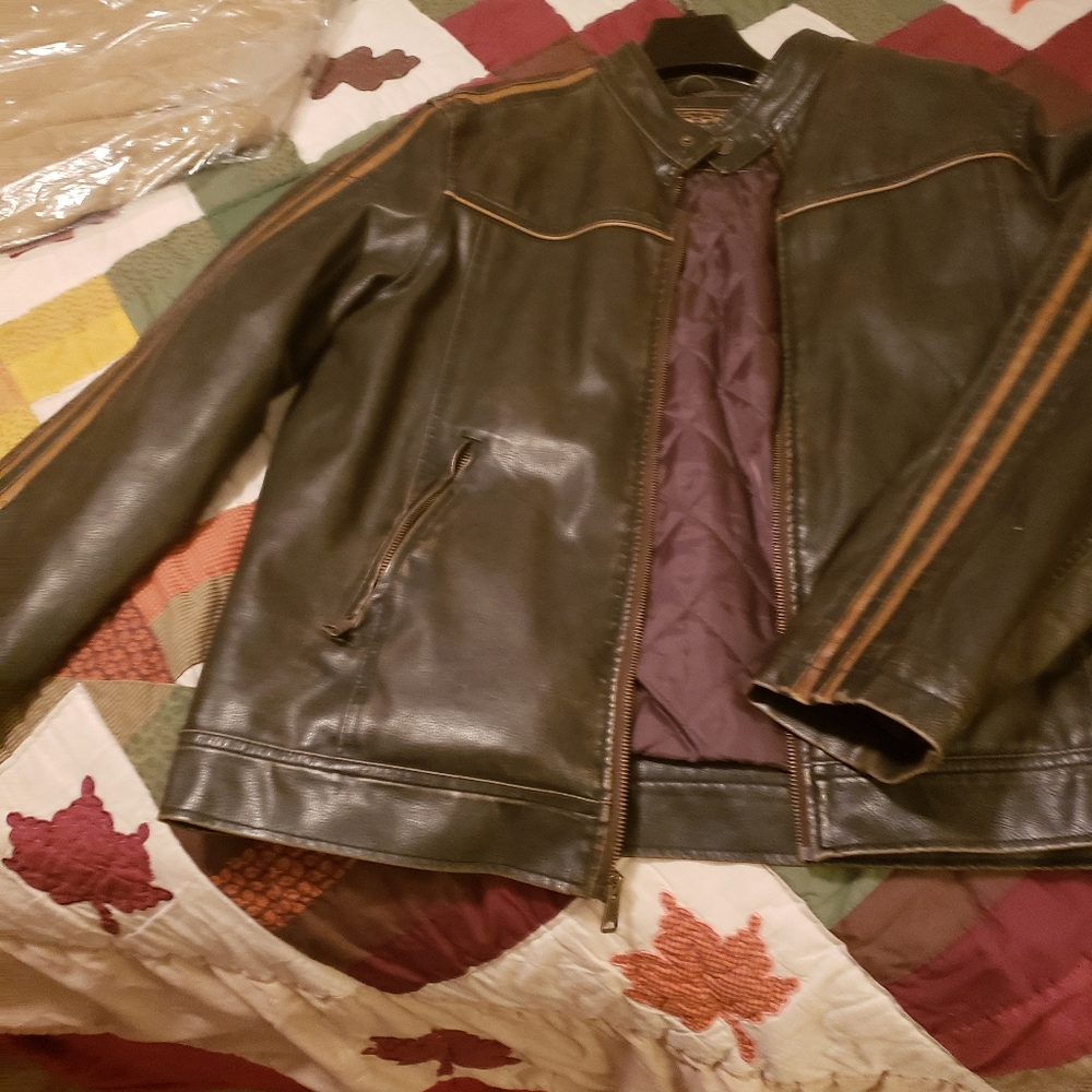 Leather like jacket